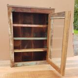 Polychrome teak display case