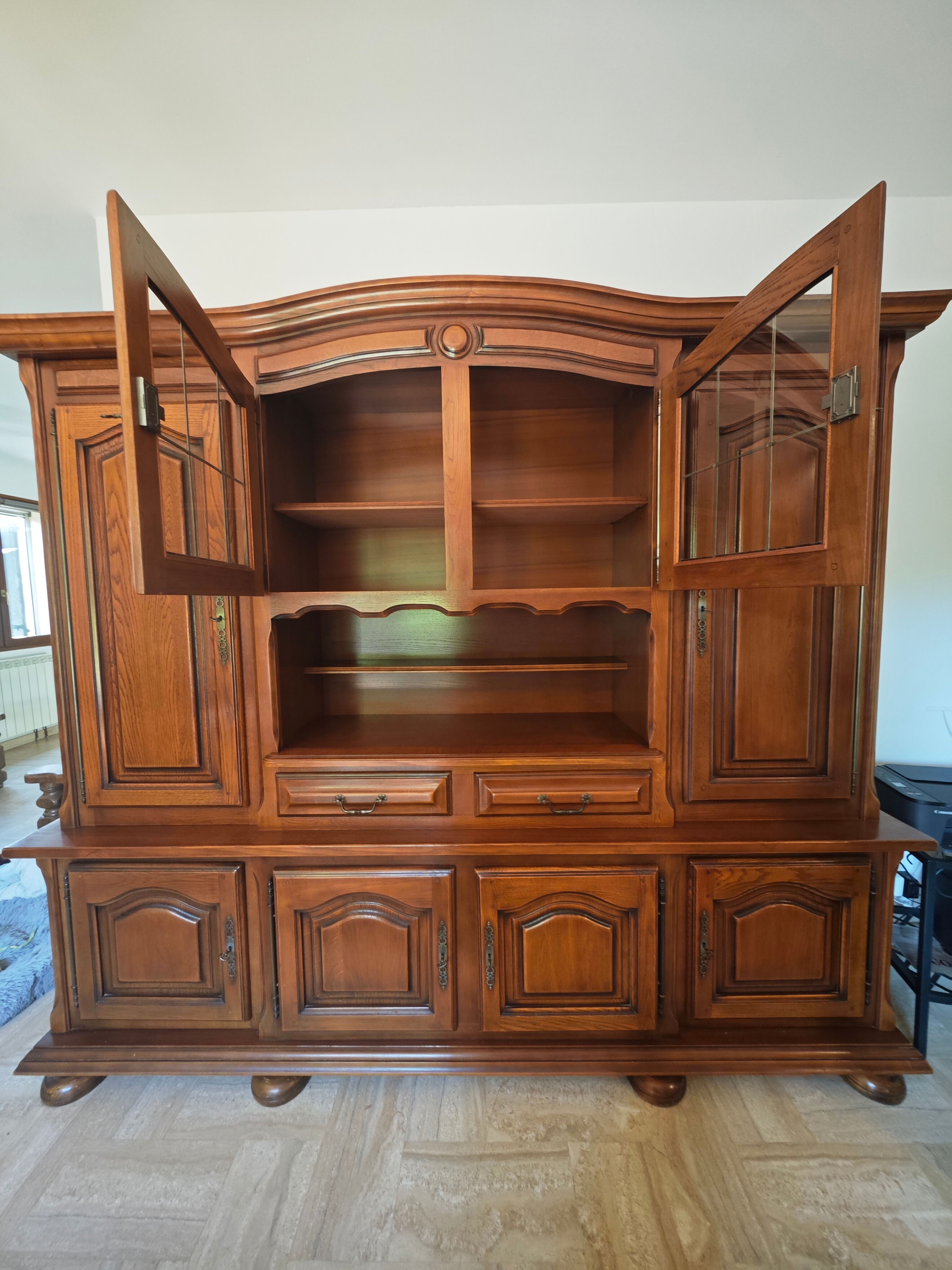 Solid oak dining room sideboard