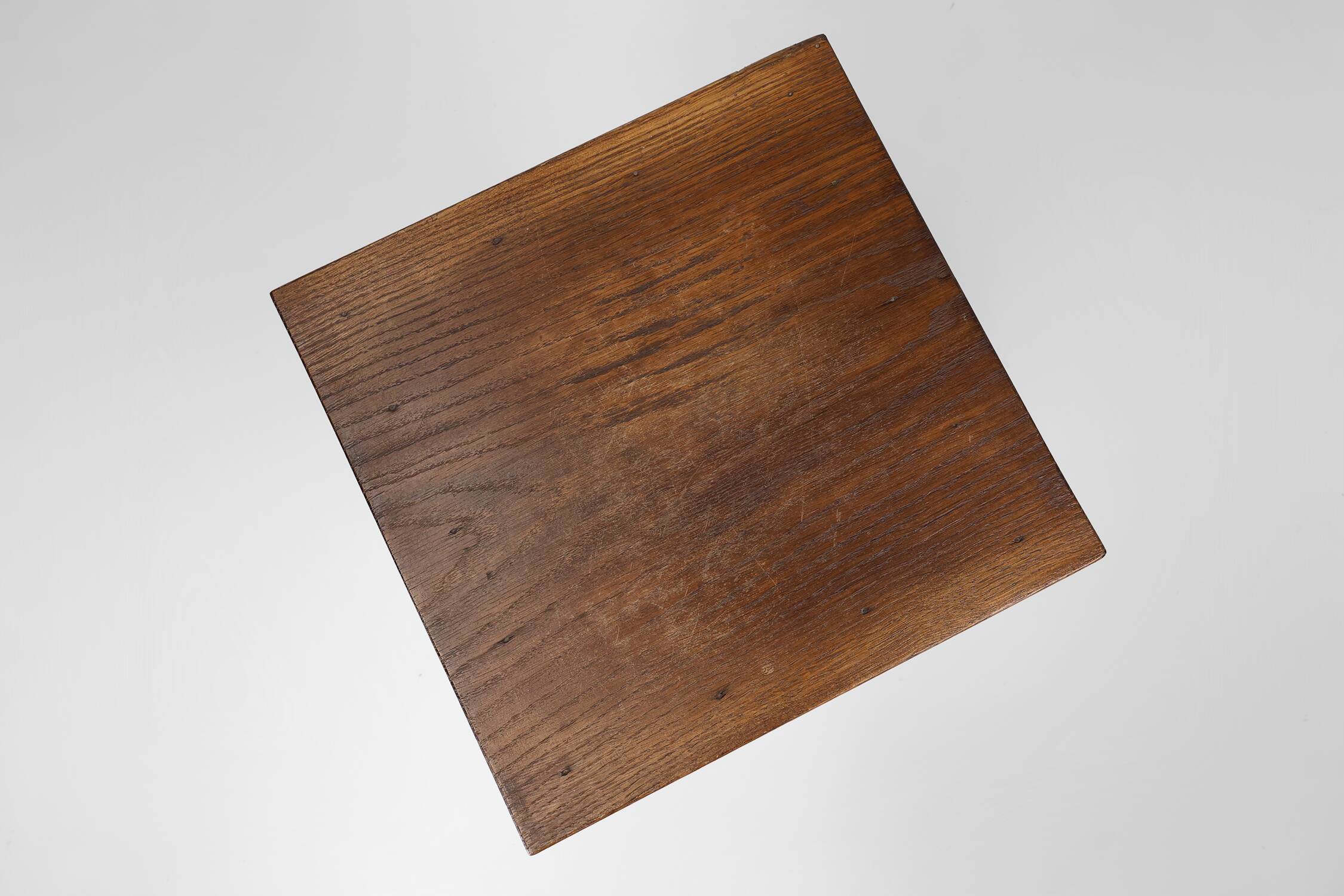 Nightstand or bedside table in pinewood, France ca. 1850