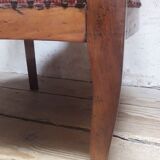 Fauteuil de bureau en noyer massif XIX°