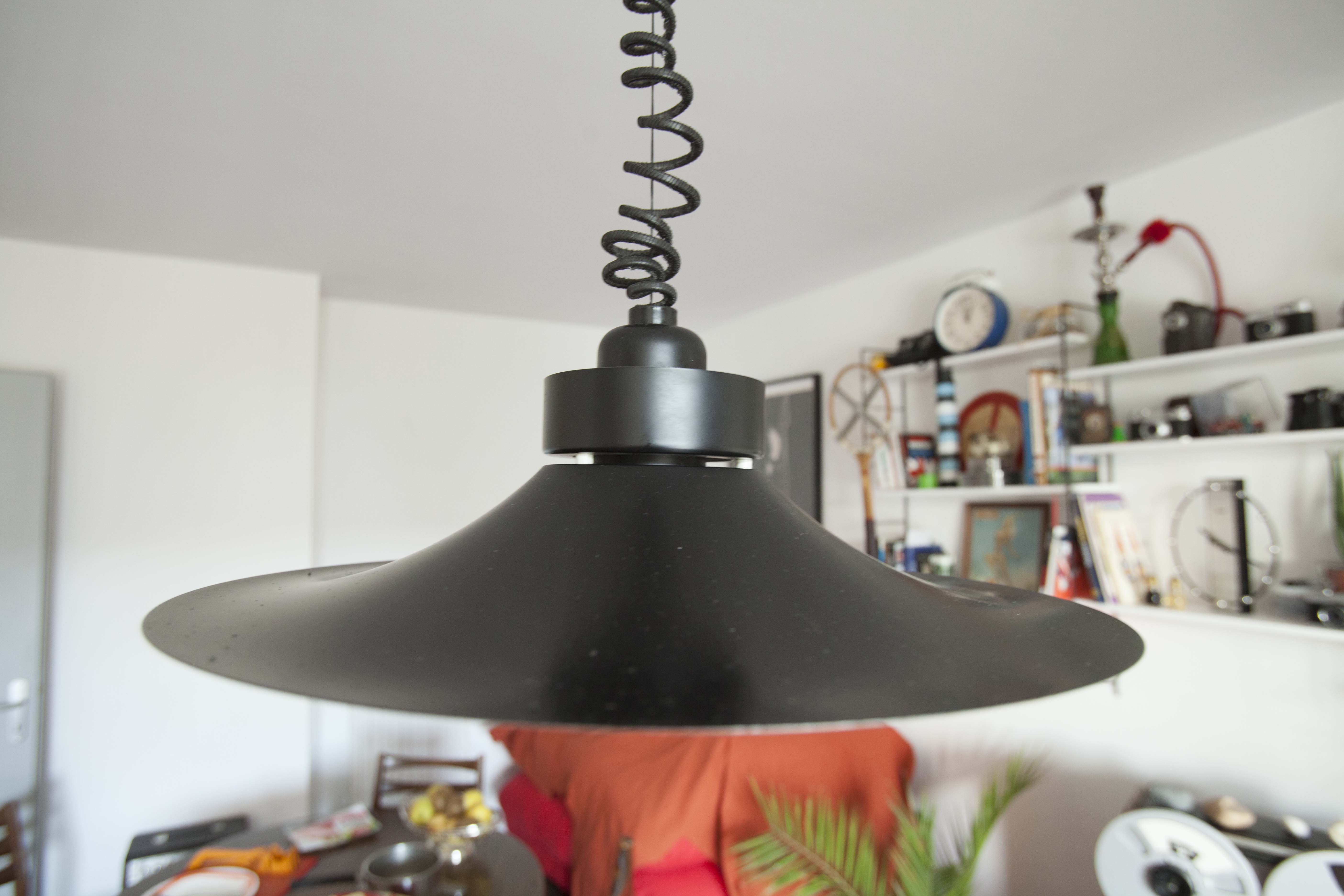 Suspension Danish 1960 black and white