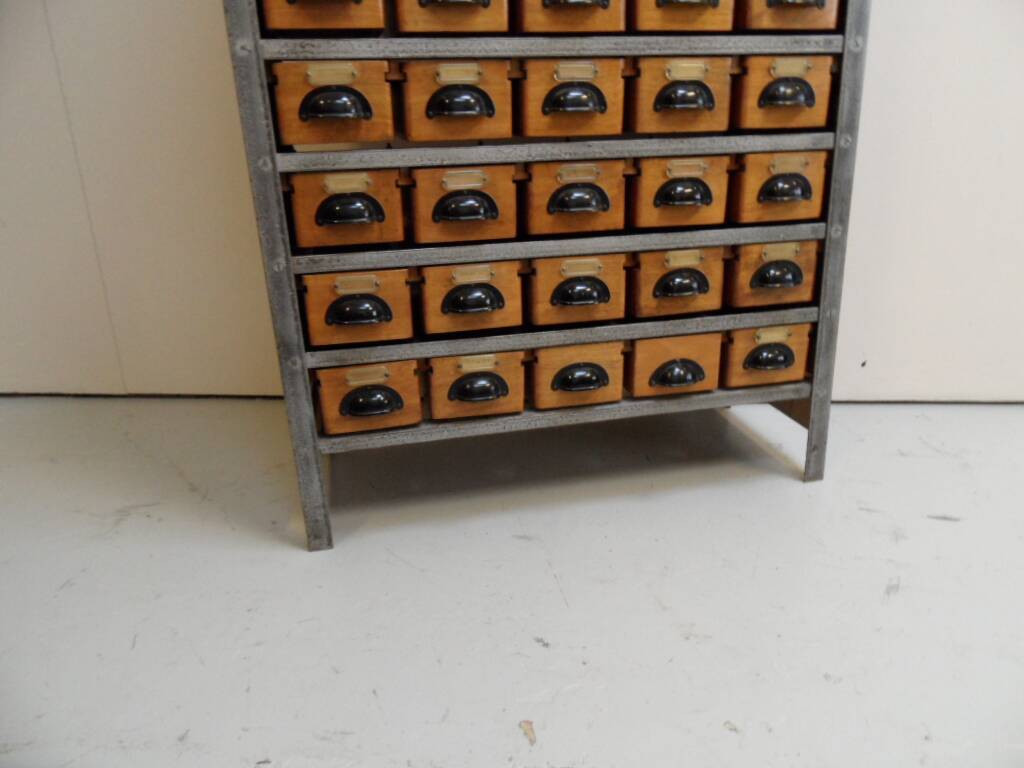 Vintage filing cabinet with 45 drawers