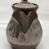 Belgian flamed salted stoneware teapot by Marcellus Aubry