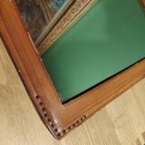 Vintage leather mirror
