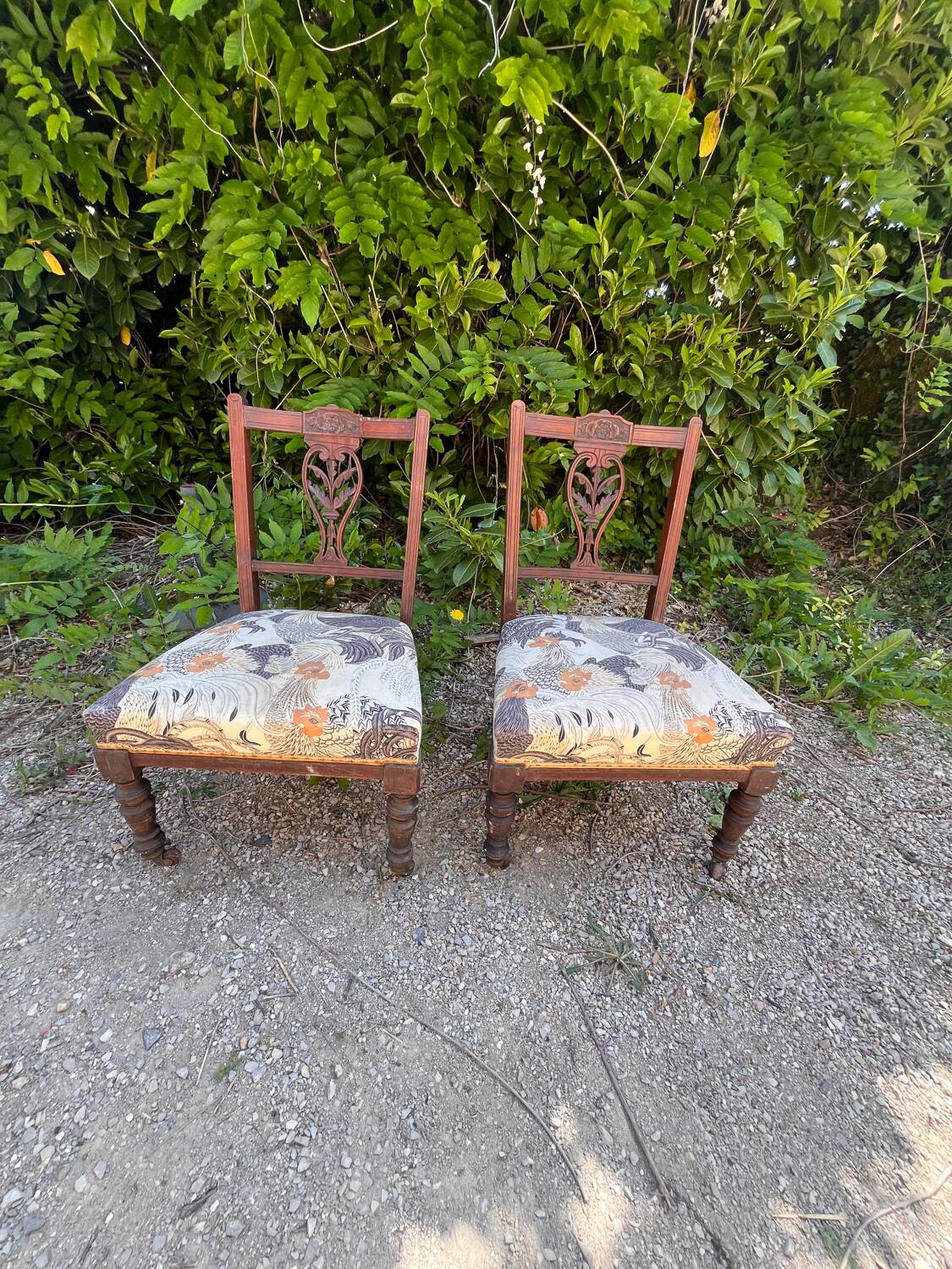 Pair of low chairs
