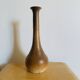 Vintage speckled brown stoneware soliflore vase – 1960s/70s