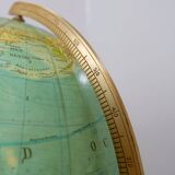 Globe monde lumineux en verre et laiton par Paul Oestergaard pour Colombus Verlag - années 1950