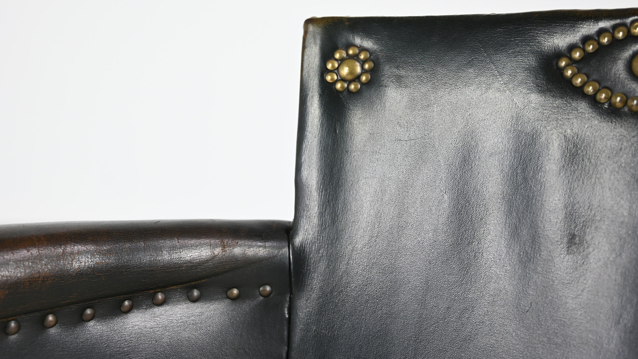 Otto Schulz leather club chair, for Boet. Sweden, C.1940