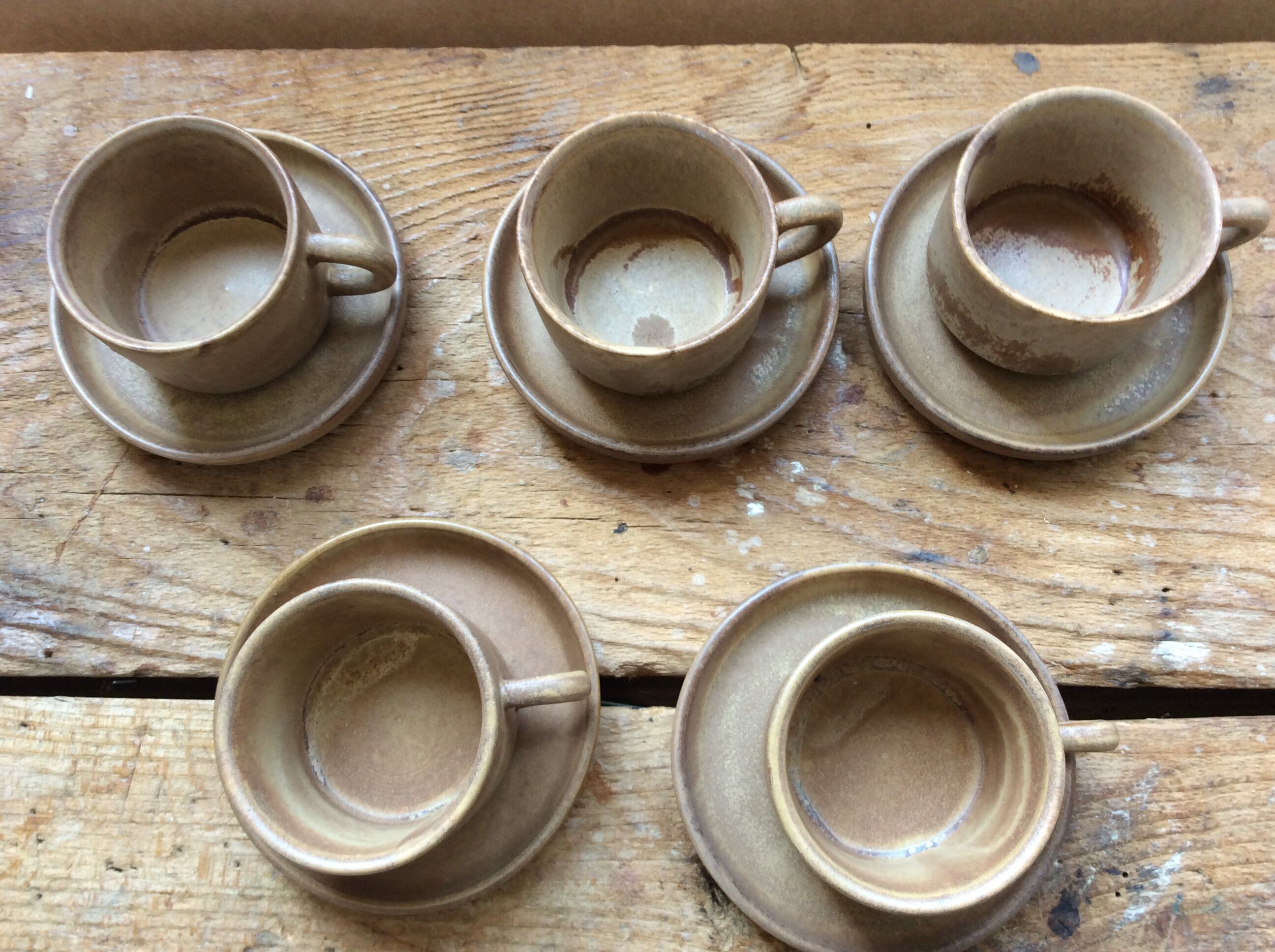 Cups in stoneware vintage