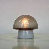 Small glass design wall or ceiling lamp, flush mount, 1970s