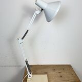 Vintage White Italian Architect Table Lamp, 1970s
