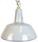 Lampe à Suspension Industrielle en Émail Gris de Philips, 1960s