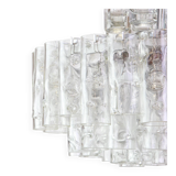 Superb glass tube chandelier from Murano by Doria, Germany, 1960s.