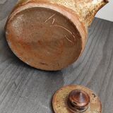 Signed vintage sandstone teapot