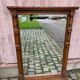 Henri II mirror in solid oak 67x97cm from the 19th century