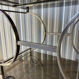 70s metal serving trolley