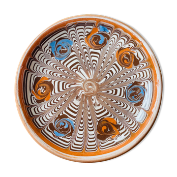 Romanian handicraft ceramic plate