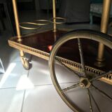 Rolling service wood and brass