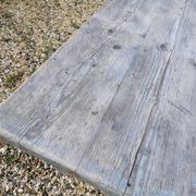 Table ferme  vintage en bois 2m, pieds en x