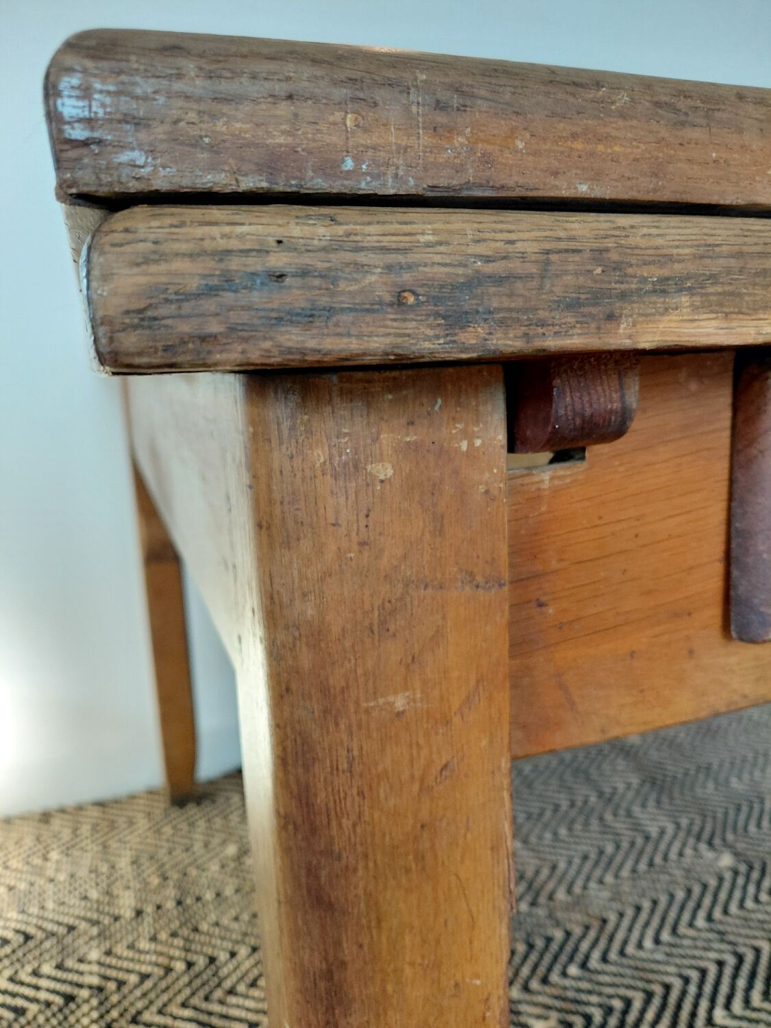 Old farmhouse table from the 1950s
