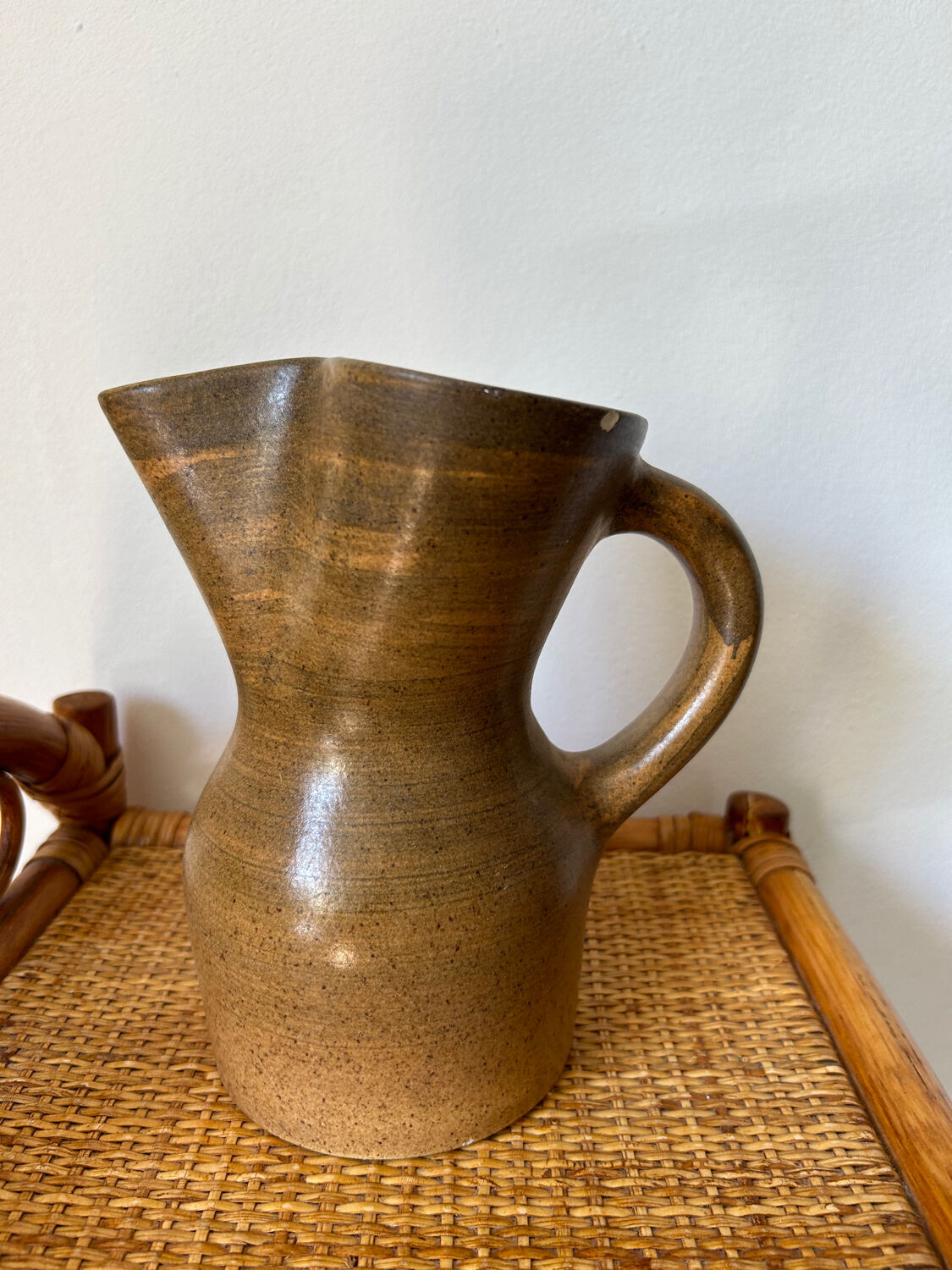 Pitcher in stoneware manufacture Lonchamp