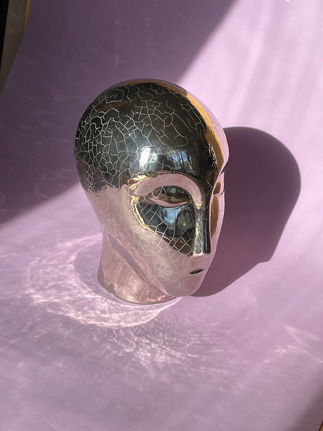 Ceramic head sculpture