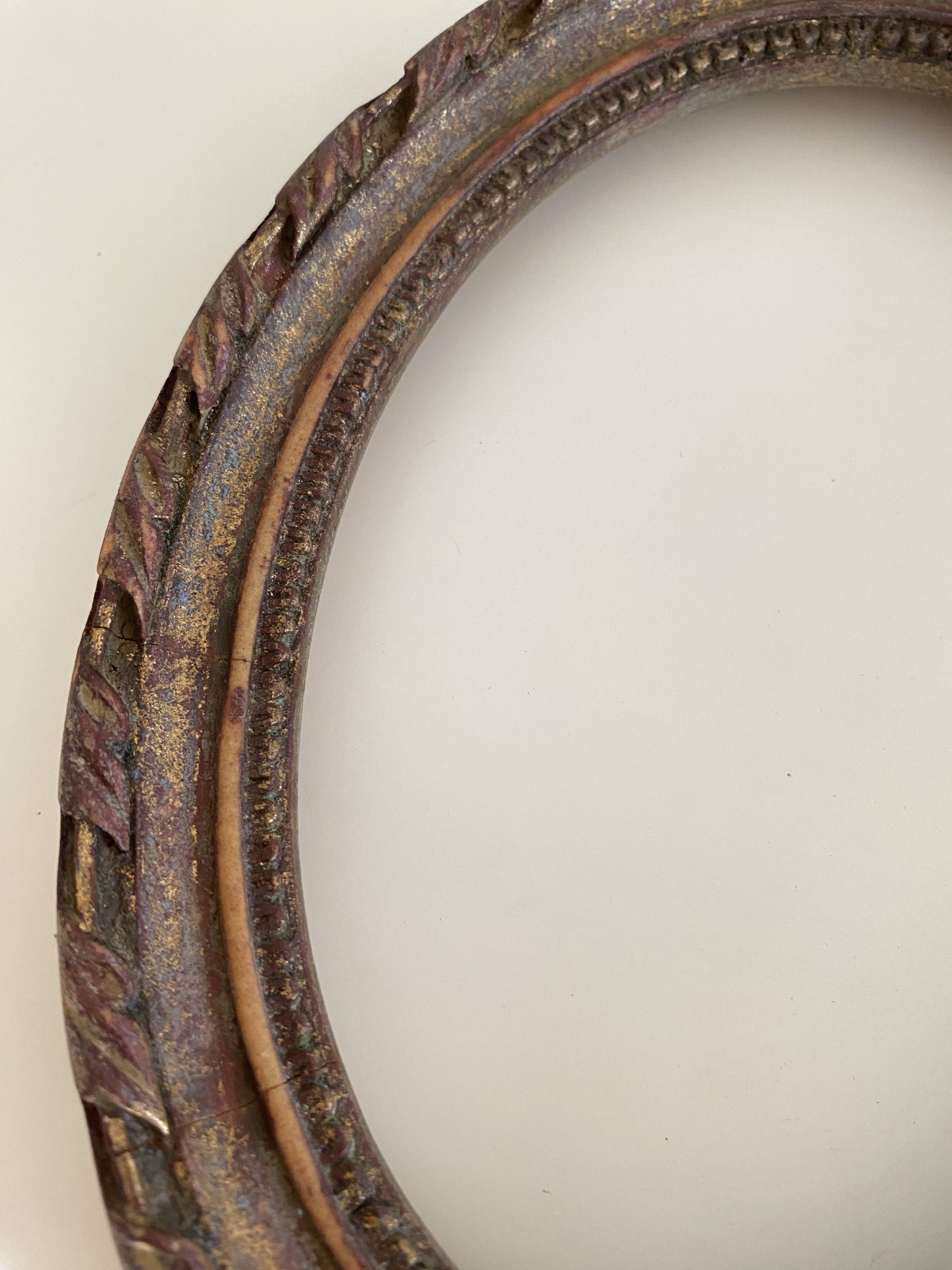 Italian wood and gold frame