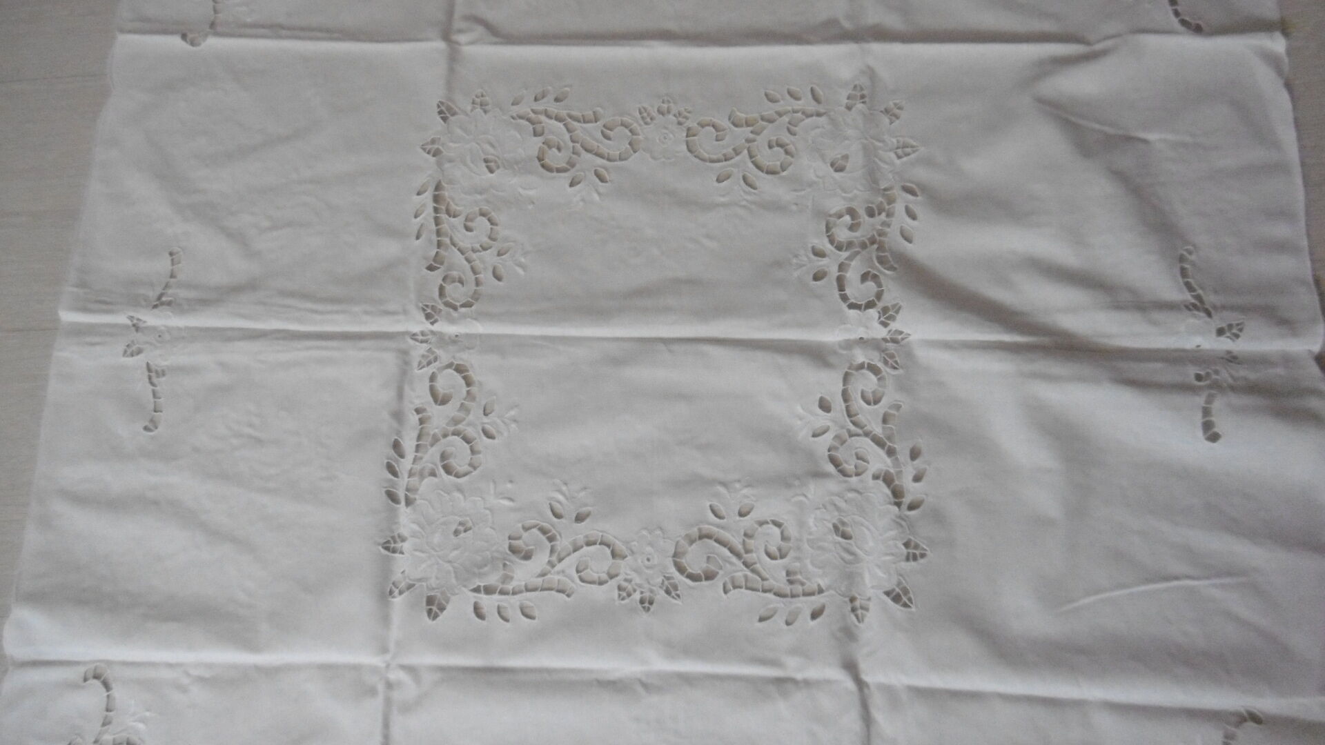 Tea tablecloth or curtain 70 70 cm