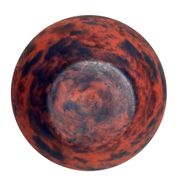 Art Deco, marbled glass round vase by Delatte Nancy circa 1930