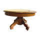 Dining room table in solid walnut central base 19th century