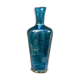 Vintage engraved blue vase