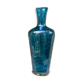 Vase bleu gravé vintage