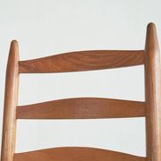 Set of 2 oak and wicker armchairs, mid-20th century.