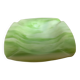 Green glass paste ashtray/trinket tray