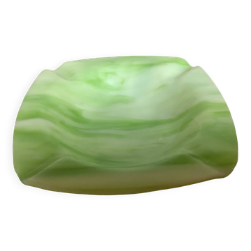 Vide poche cendrier pâte de verre verte