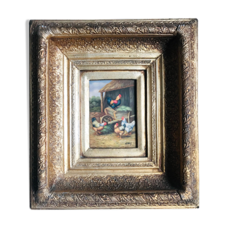 Table "Chicken coop" signed