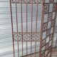 Screen partition wall made of glass and wrought iron