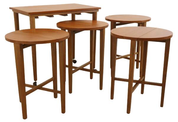 Nesting tables Poul Hundevad vintage
