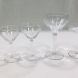 Service de verre en cristal art déco