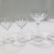 Art deco crystal glass service