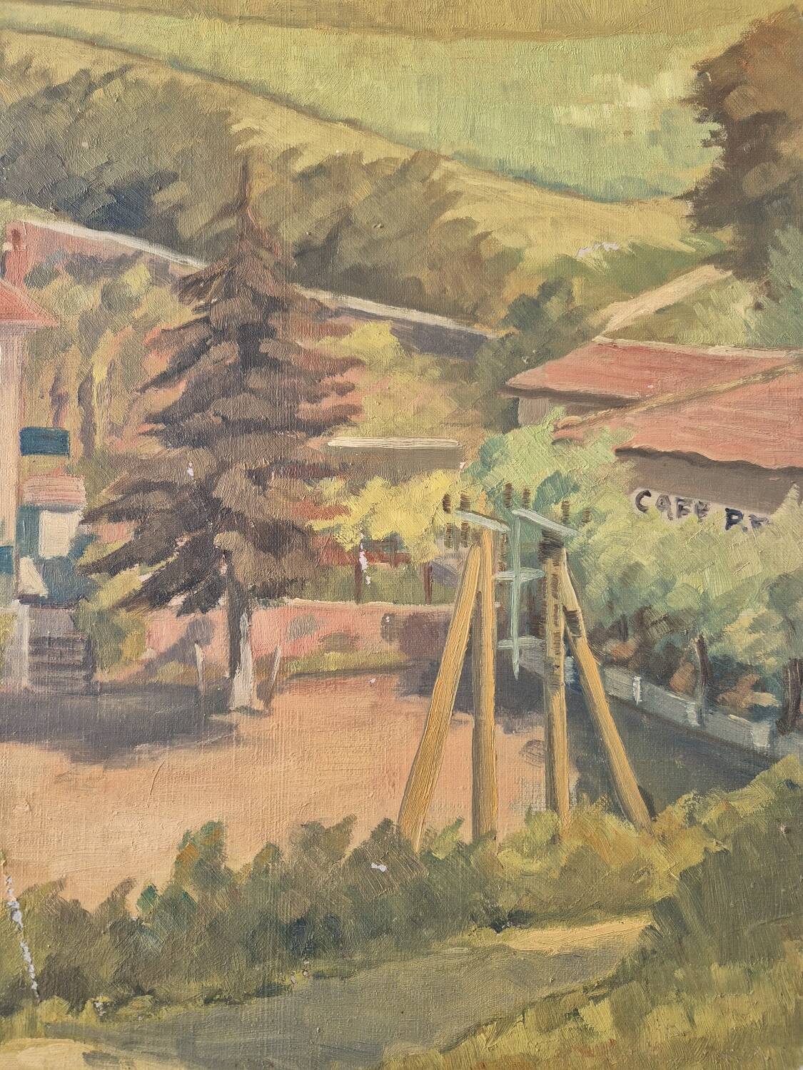 Mansion, oil by PG Klein