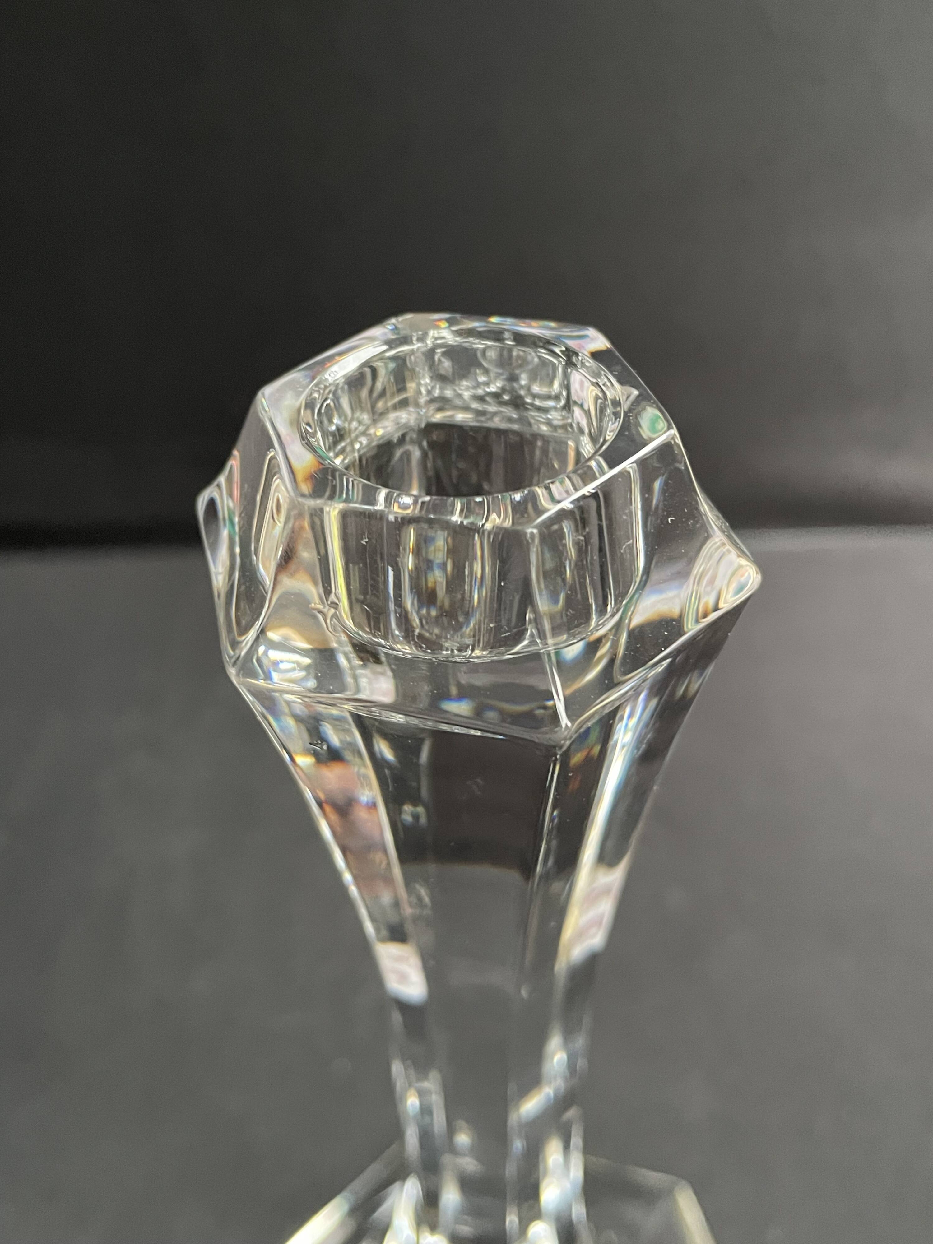 Pair of Saint Louis Vega candlesticks