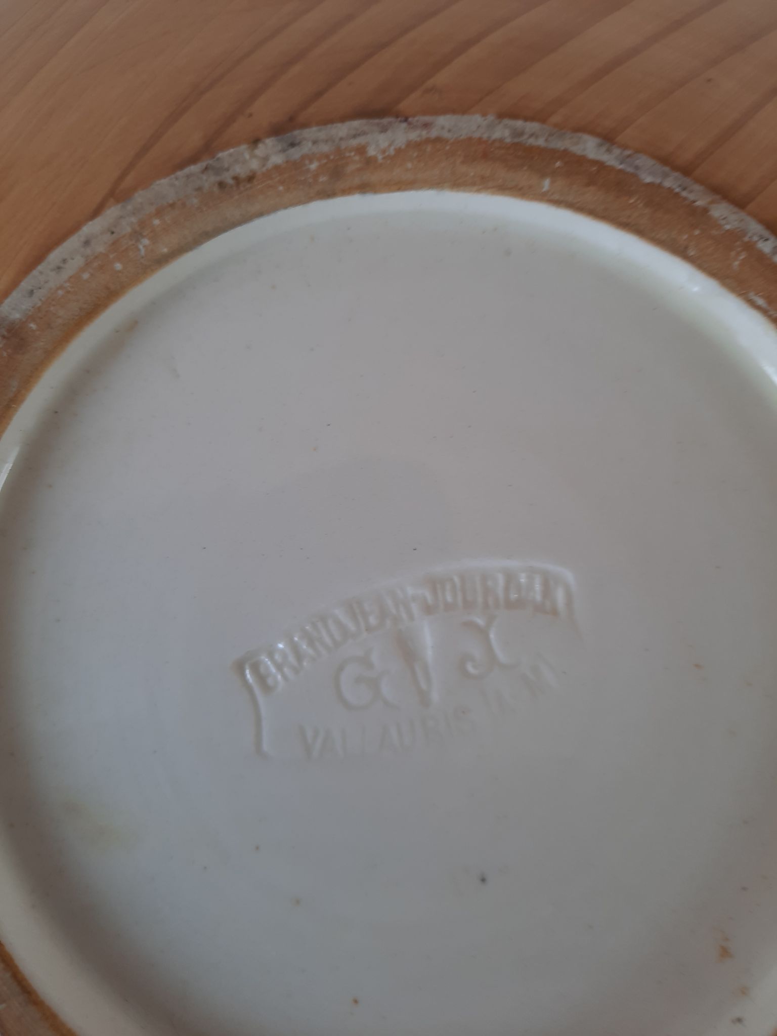 Plate in vallauris by Grandjean Jourdan