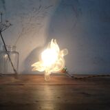 Lampe baladeuse rose en verre
