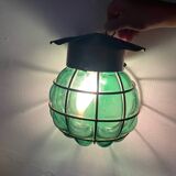 Marine lantern wall lamp in blown glass