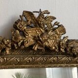 Antique pediment mirror