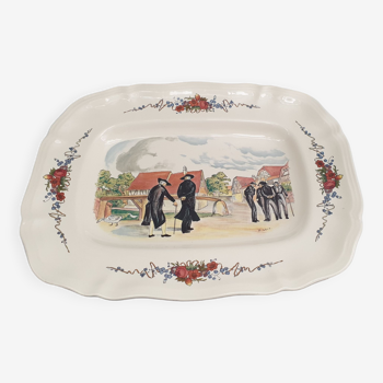 Serving dish sarreguemines