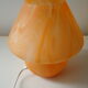 Vintage mushroom lamp in hand-blown glass
