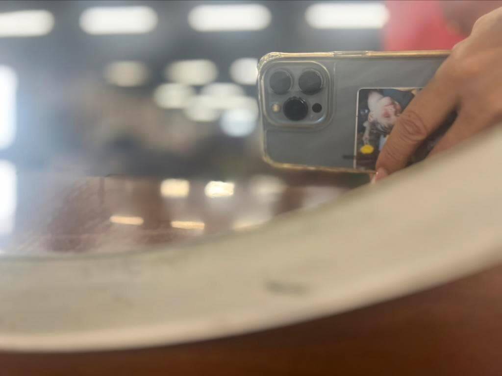 Miroir rond Space Age vintage