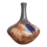 Vase soliflore Art déco en grès signé Edgard Aubry